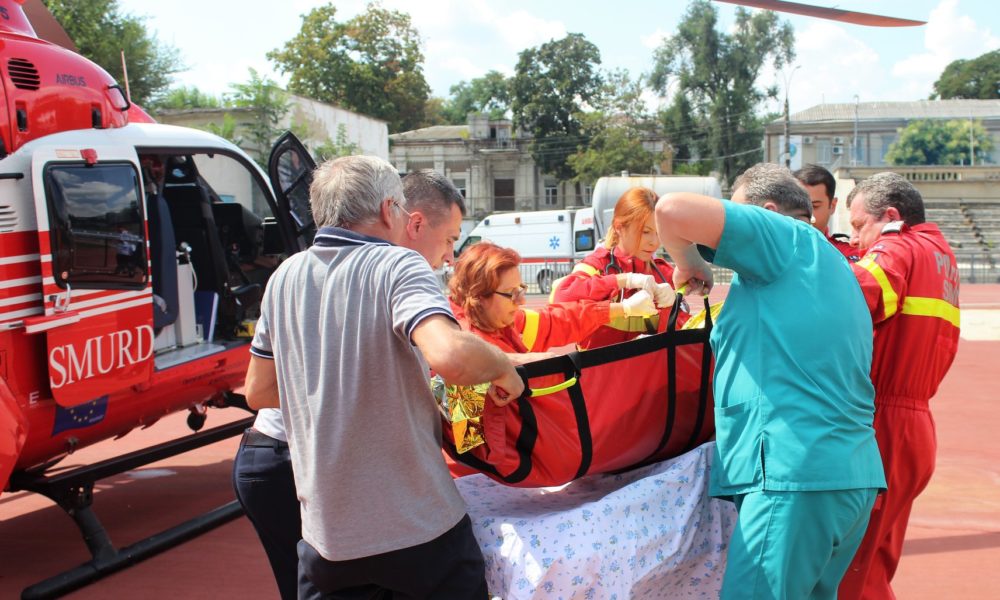 Intervenție aero-medicală SMURD Sîngerei – Chișinău